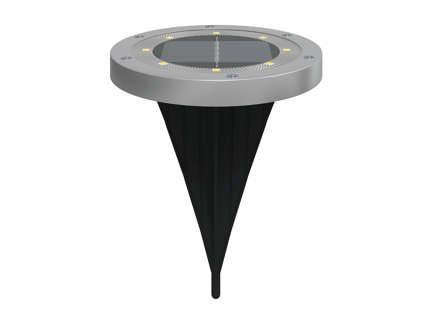 Lampes solaires de sol et piquets de sol extérieur 4 pcs FR103184