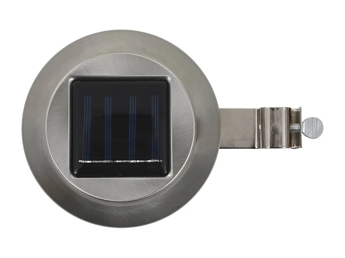 LED-solarlampen rond 12 cm wit 6 st BE261740