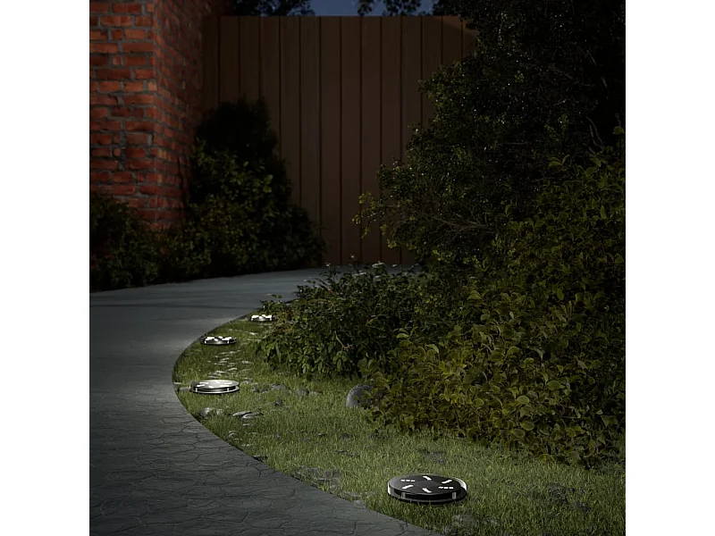 Lampes solaires de sol et piquets de sol extérieur 4 pcs FR807437