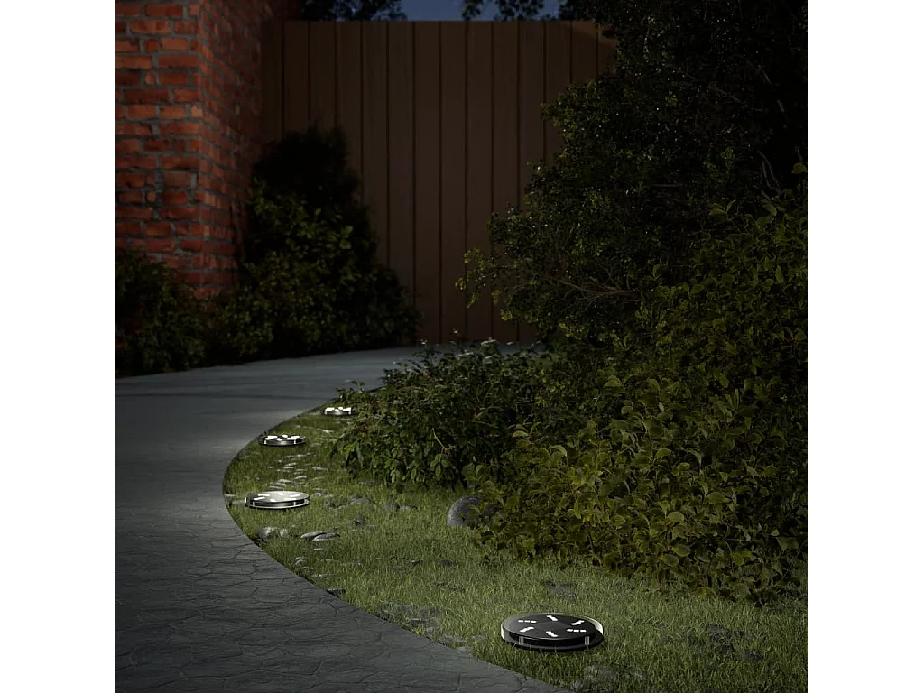 Lampes solaires de sol et piquets de sol extérieur 4 pcs FR807437