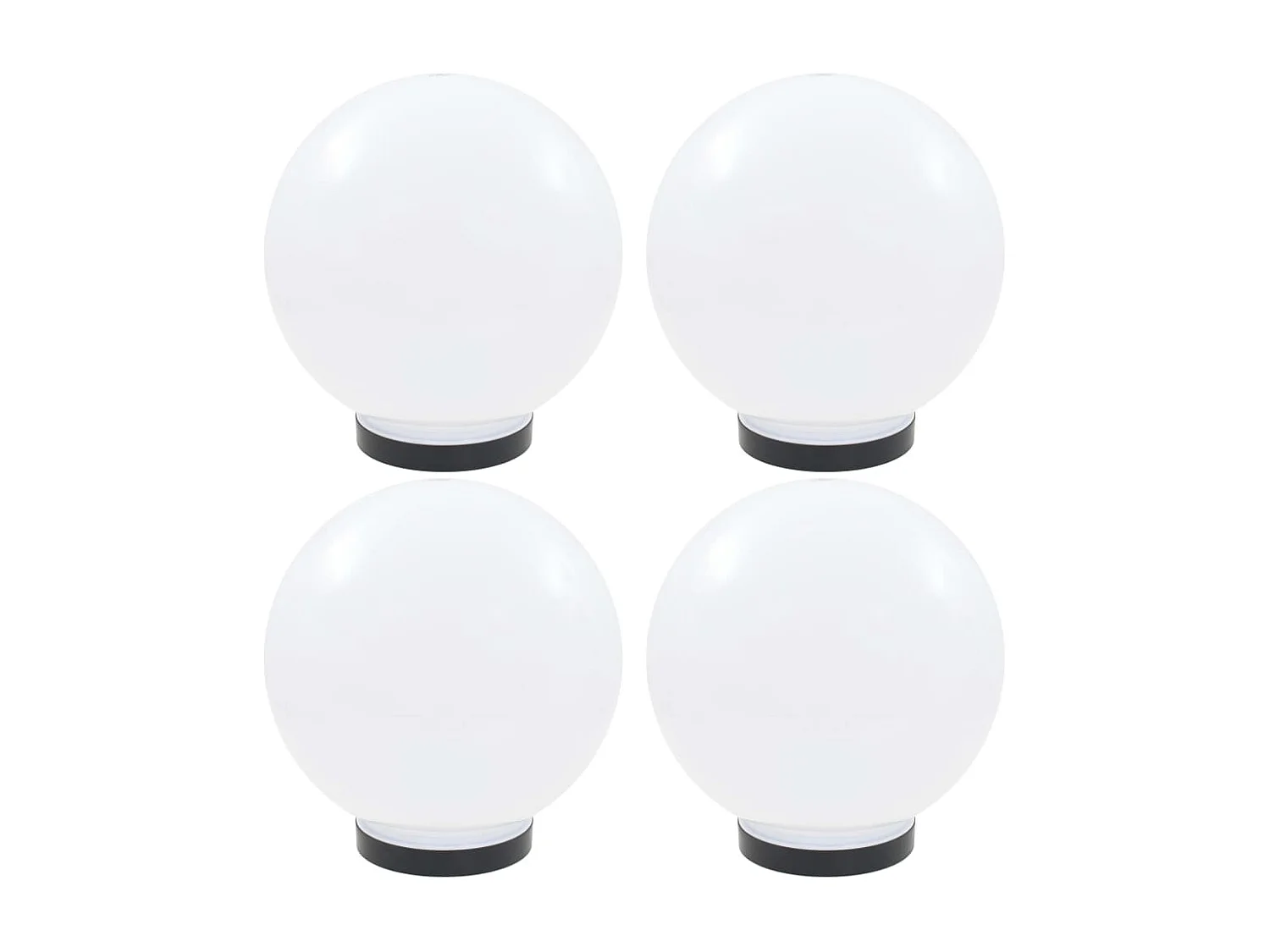 LED-bollampen 4 st rond 25 cm PMMA BE577748