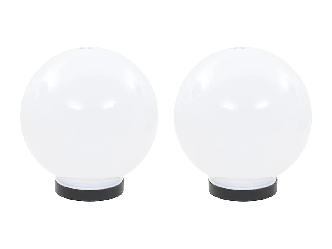 Lampe à LED sous forme de boule 2 pcs Sphérique 20 cm PMMA FR646825