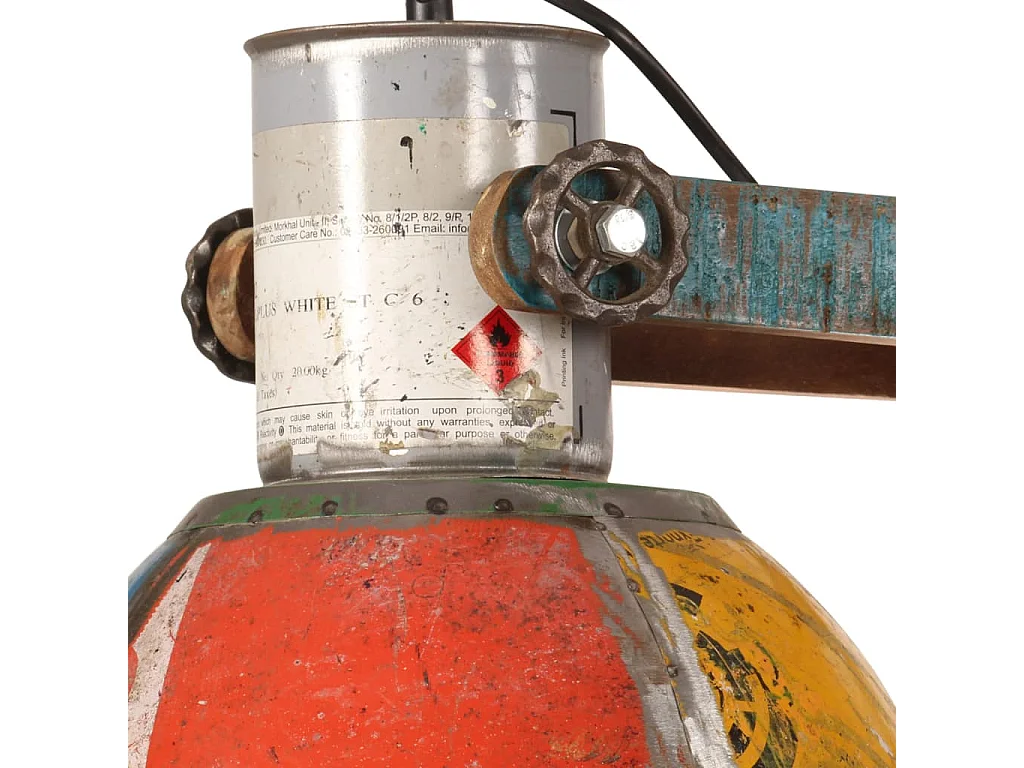 Candeeiro suspenso industrial 25W 111 cm E27 multicor PT665056