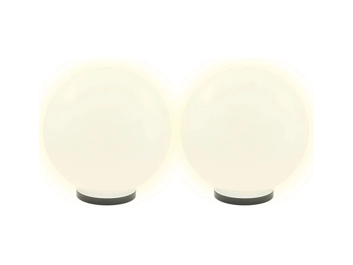 Lampe à LED sous forme de boule 2 pcs Sphérique 40 cm PMMA FR181210