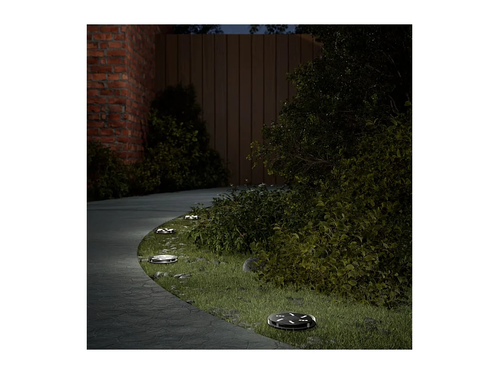 Lampes solaires de sol et piquets de sol extérieur 12 pcs FR806485