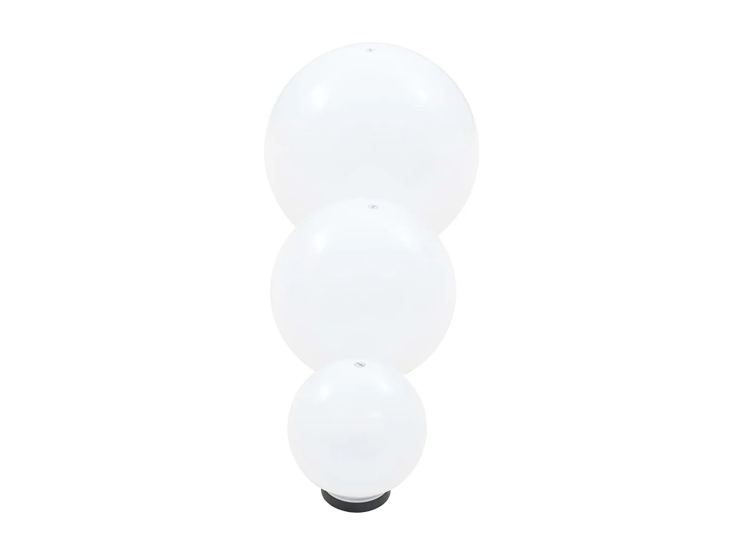 Jeu de lampe boule à LED 3 pcs PMMA sphérique 20/30/40 cm FR696522