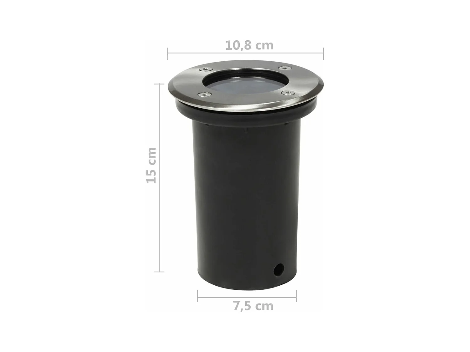 Lampes au sol d'extérieur 12 pcs rond FR915811
