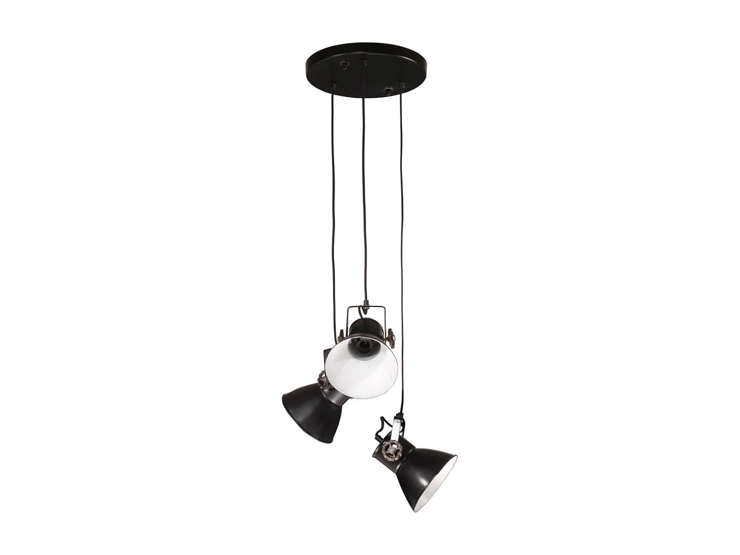 Lampe suspendue 25 W noir 30x30x100 cm E27 FR591713