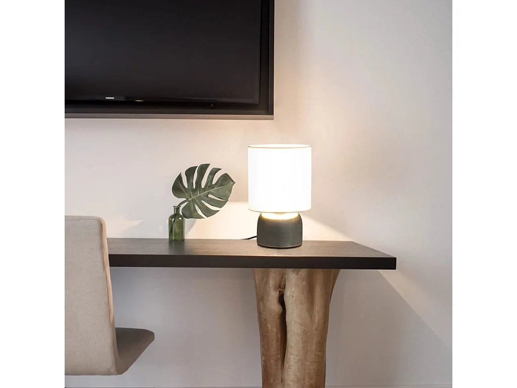 Lampes de table 2 pcs Bouton tactile Blanc E14 FR355542