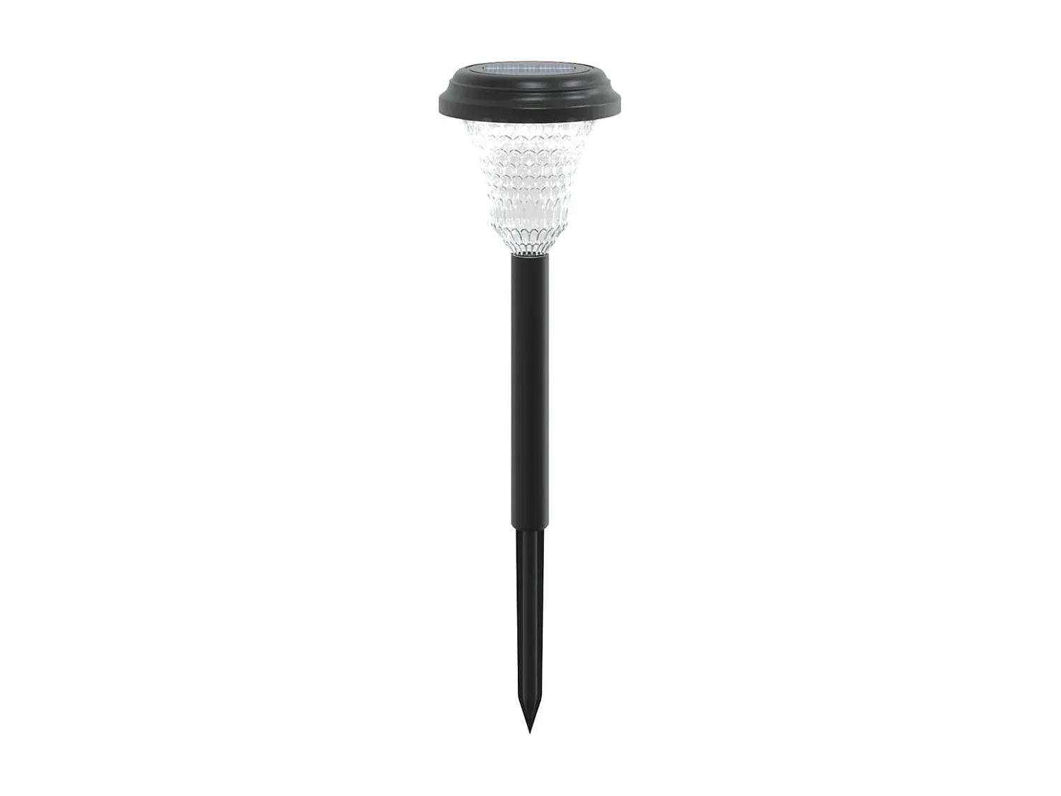 Luces solares de camino con picos de tierra 12 uds luz blanca ES440232