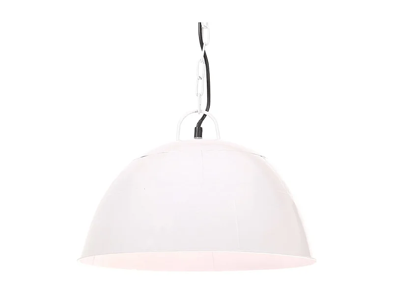 Hanglamp industrieel vintage rond 25 W E27 41 cm wit BE651773