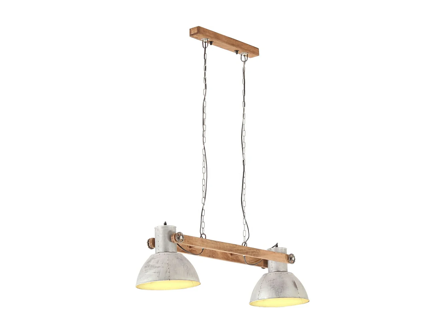 Hanglamp industrieel 25 W E27 109 cm zilverkleurig BE766976