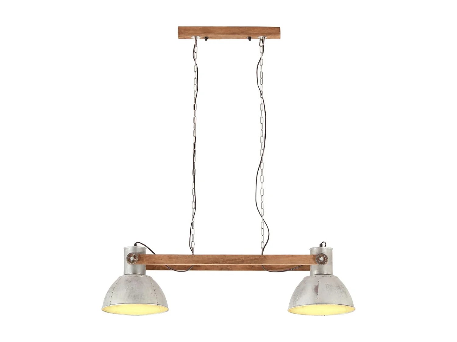 Hanglamp industrieel 25 W E27 109 cm zilverkleurig BE766976