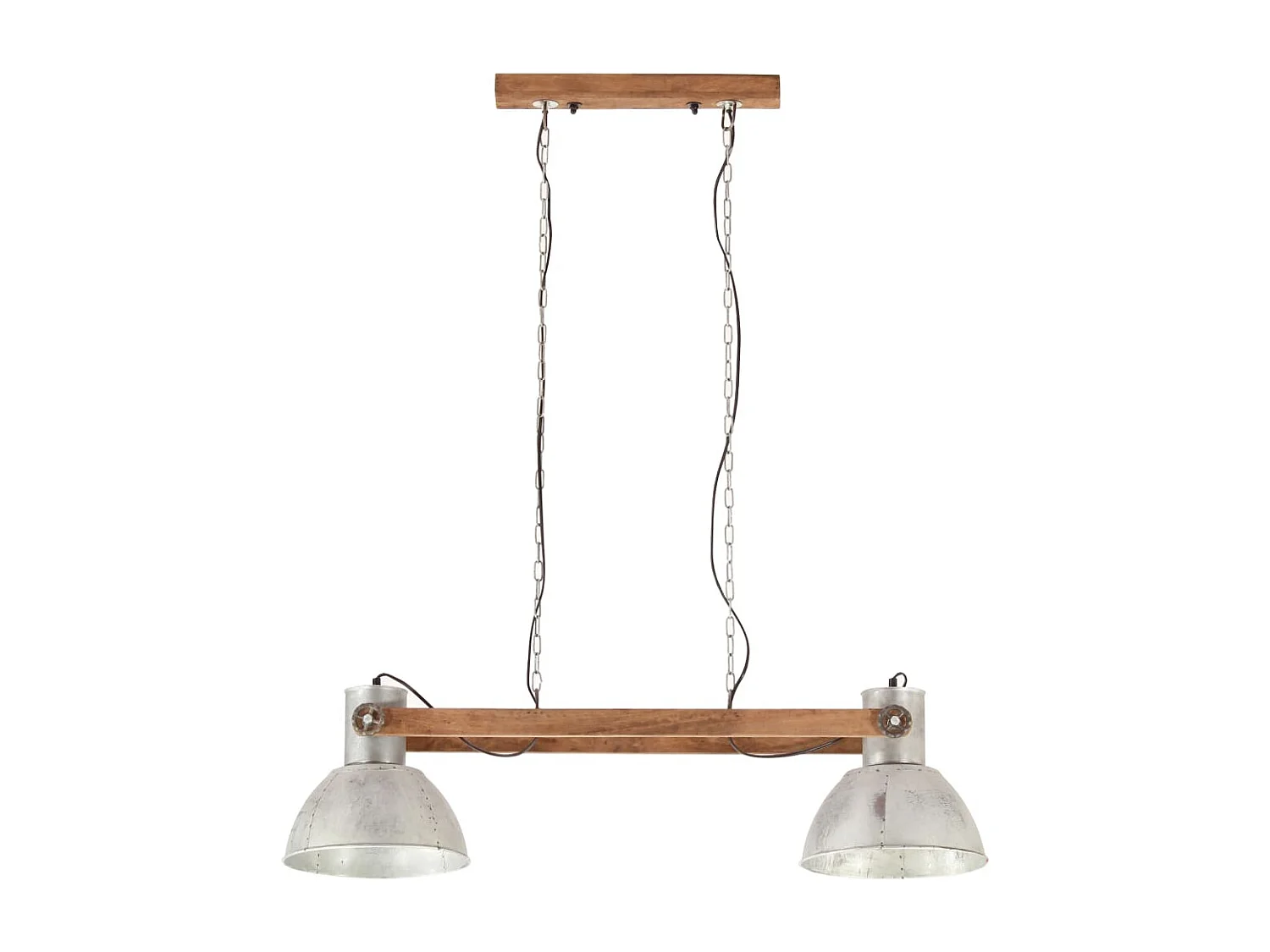 Hanglamp industrieel 25 W E27 109 cm zilverkleurig BE766976