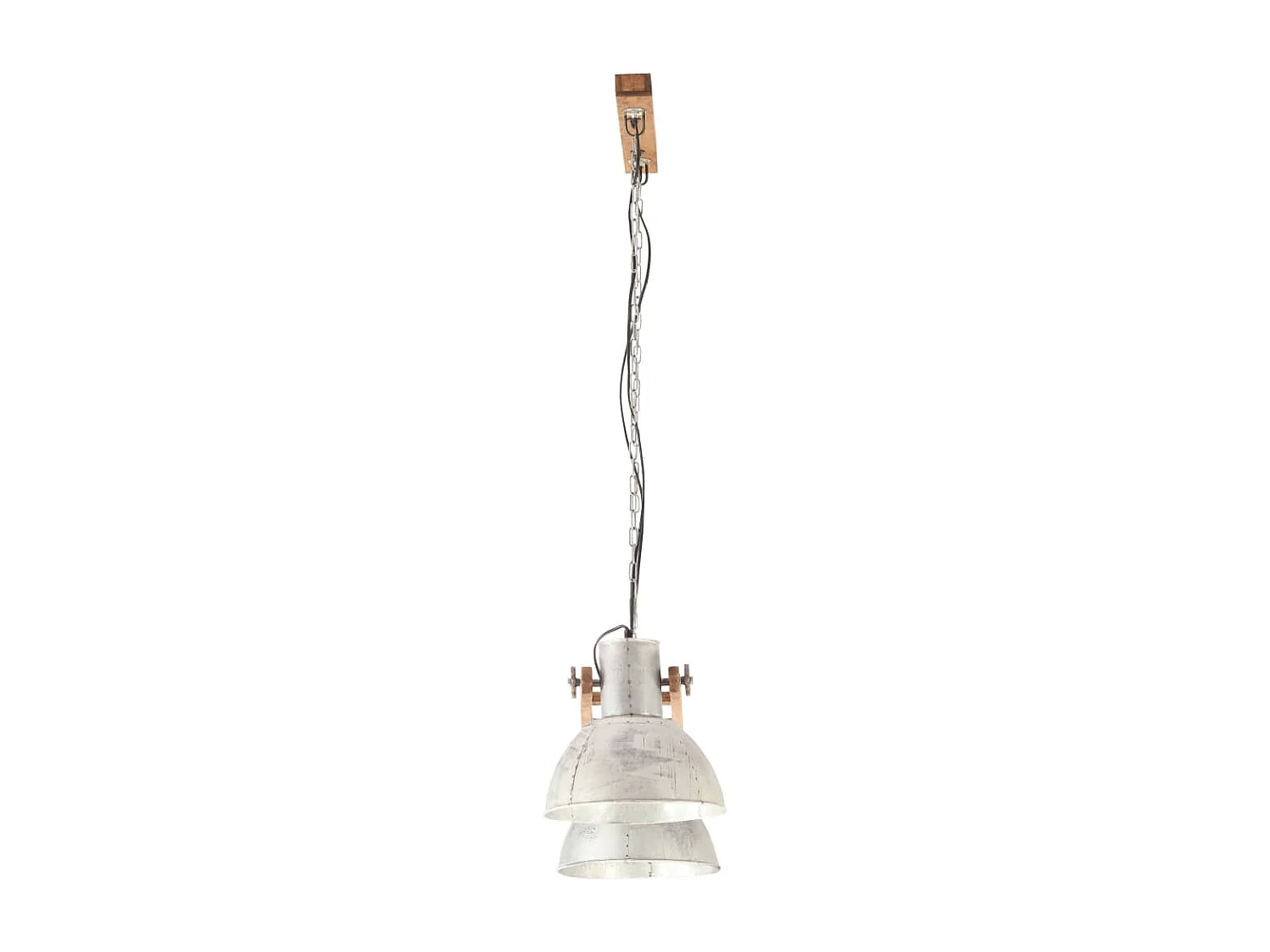 Hanglamp industrieel 25 W E27 109 cm zilverkleurig BE766976