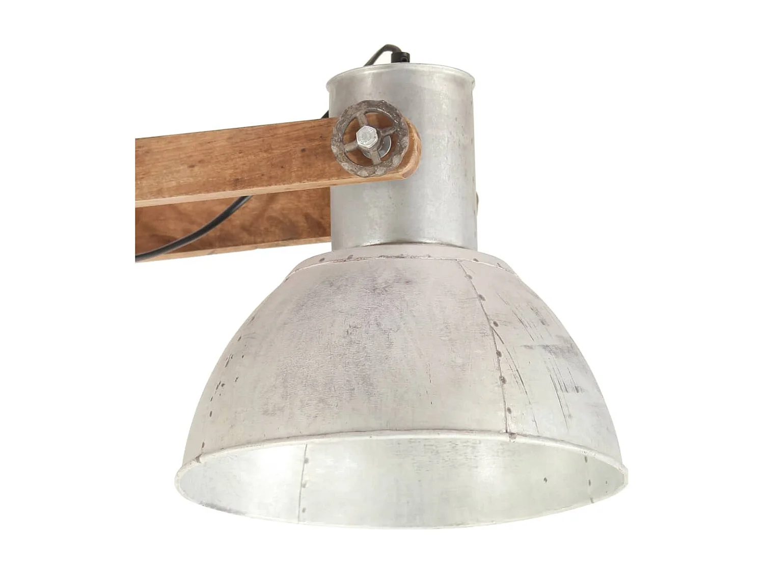 Hanglamp industrieel 25 W E27 109 cm zilverkleurig BE766976