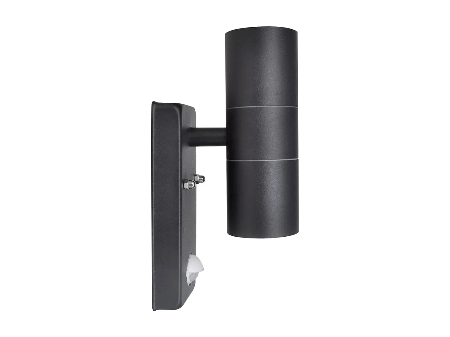 Aplique de pared con sensor y LED, acero inoxidable, negro ES118072