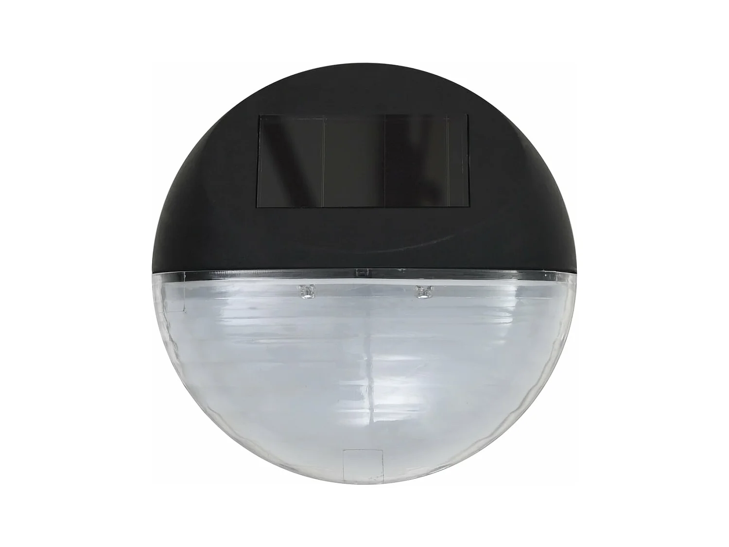 Solarwandlampen LED 24 st rond zwart BE426853
