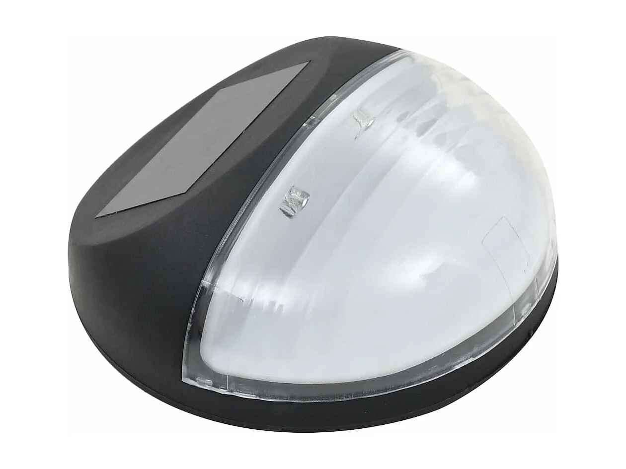 Solarwandlampen LED 24 st rond zwart BE426853