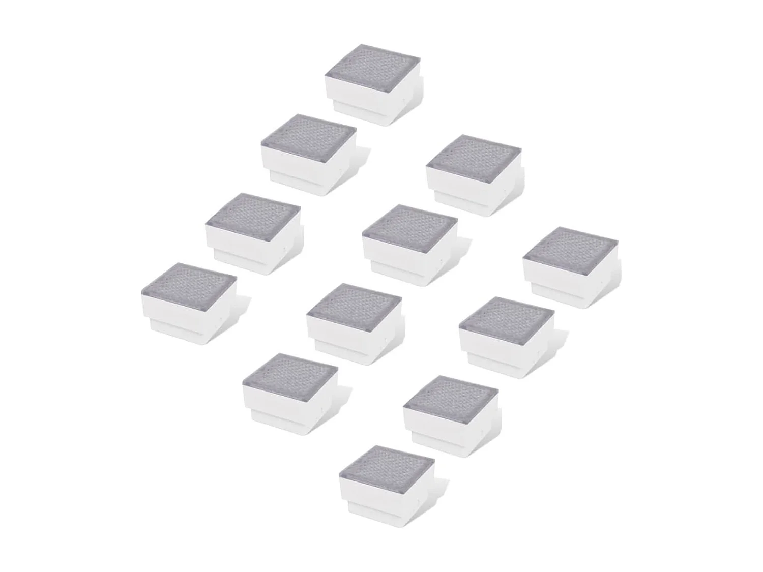 Lampes LED enterrées 12 pcs 100x100x68 mm FR738440