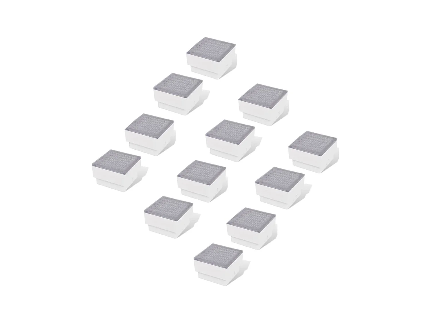 Lampes LED enterrées 12 pcs 100x100x68 mm FR738440