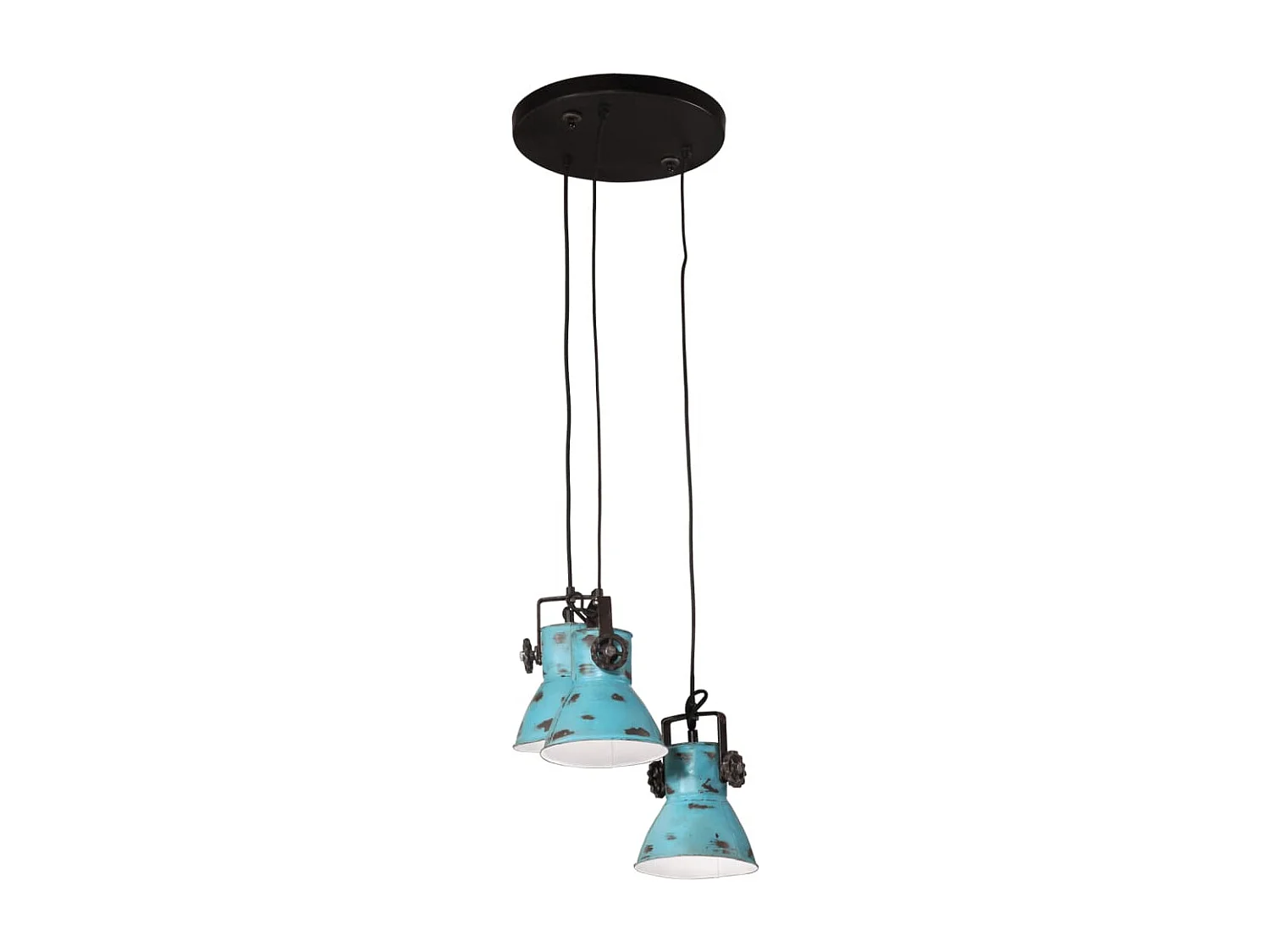 Lampe suspendue 25 W bleu délavé 30x30x100 cm E27 FR325004
