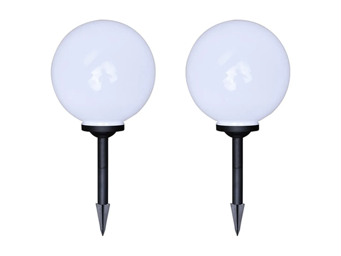 4 pcs Lampes d'allée d'extérieur à LED 30 cm et piquet au sol FR668990