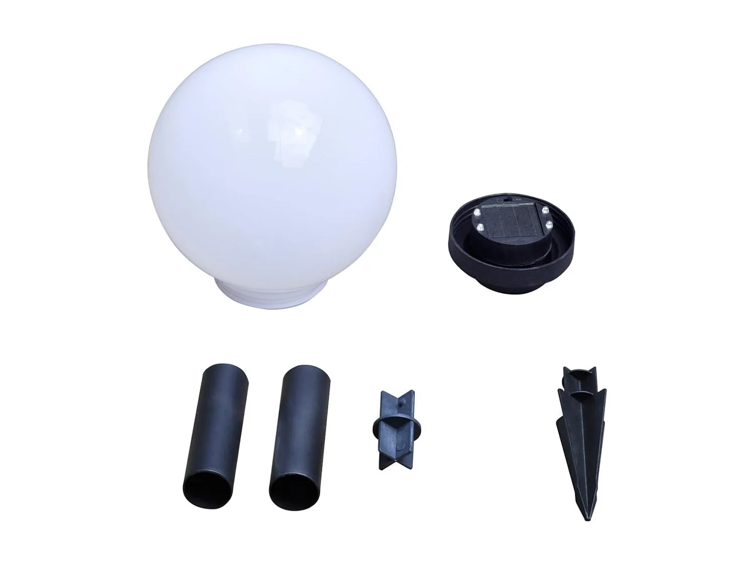 4 pcs Lampes d'allée d'extérieur à LED 30 cm et piquet au sol FR668990