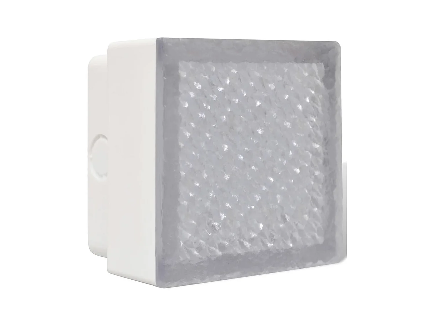 6 lampes LED d'éclairage incorporées au sol 100x100x68 mm FR137428