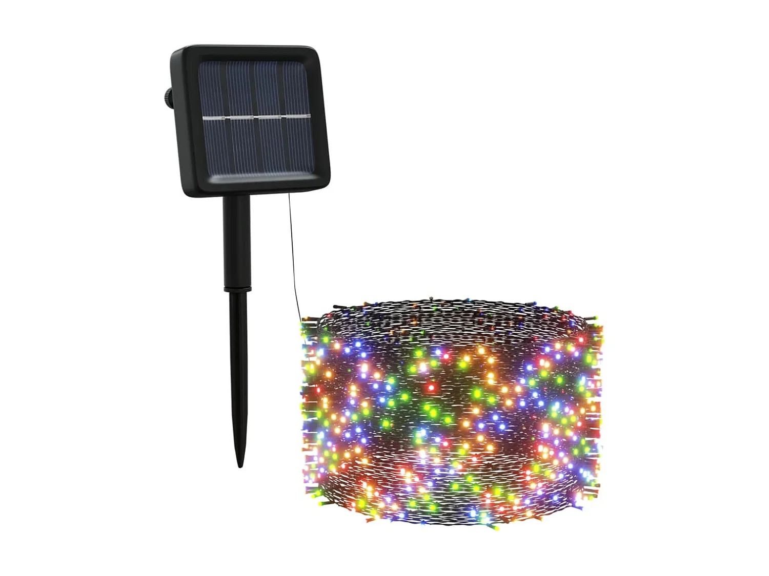 Lampes solaires 5 pcs 5x200 LED Multicolore Intérieur Extérieur FR551022