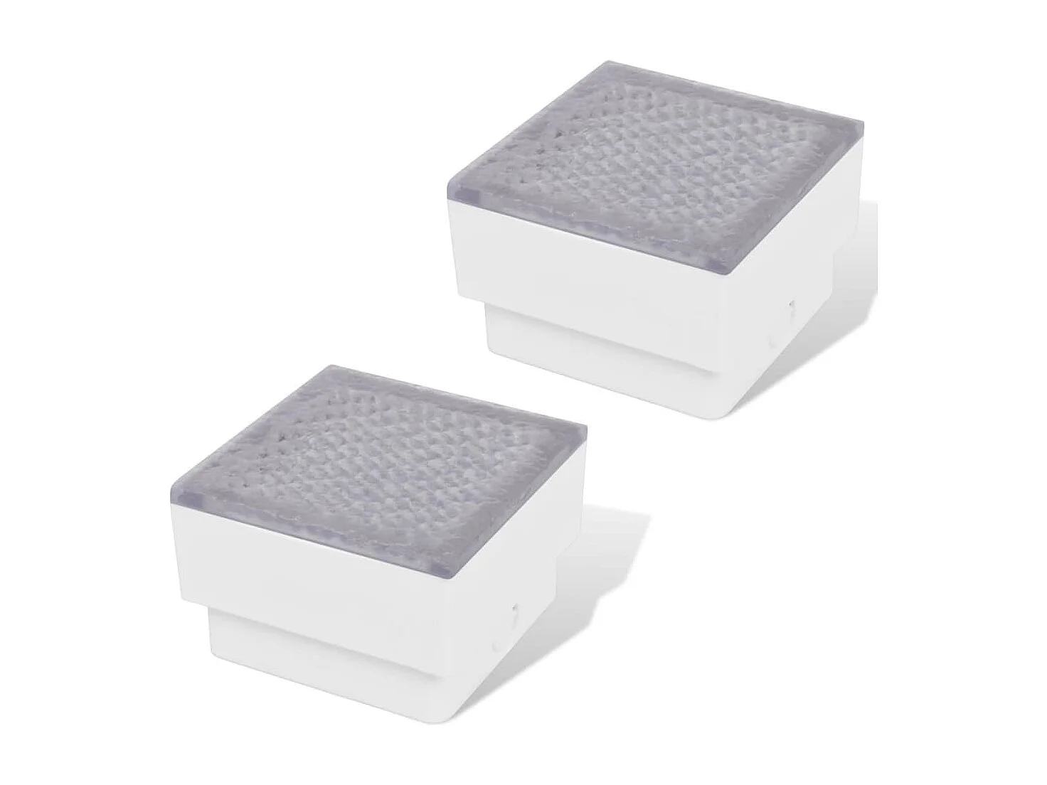 Lampes enterrées à LED 2 pcs 100x100x68 mm FR277879