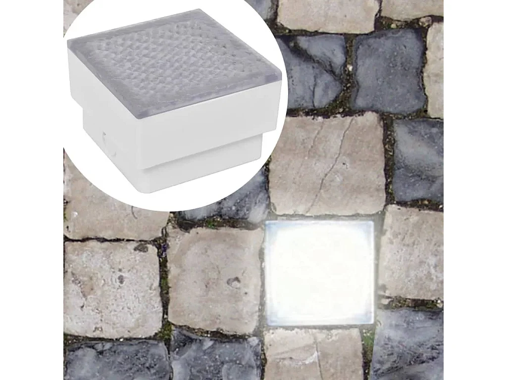 Foco LED empotrable para el exterior, 100 x 100 x 68 mm ES211295