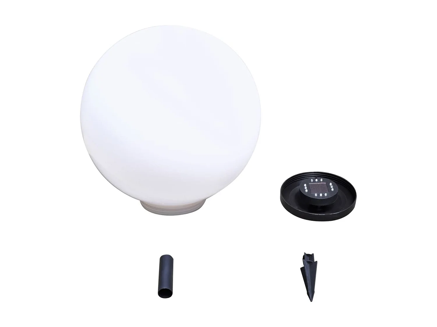 2 pcs Lampes d'allée d'extérieur à LED 50 cm et piquet au sol FR862729