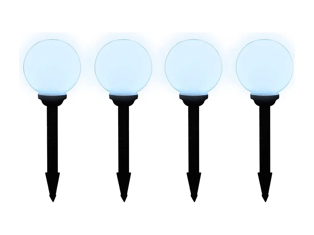 8 pcs Lampes d'allée d'extérieur à LED 15 cm et piquet au sol FR928466