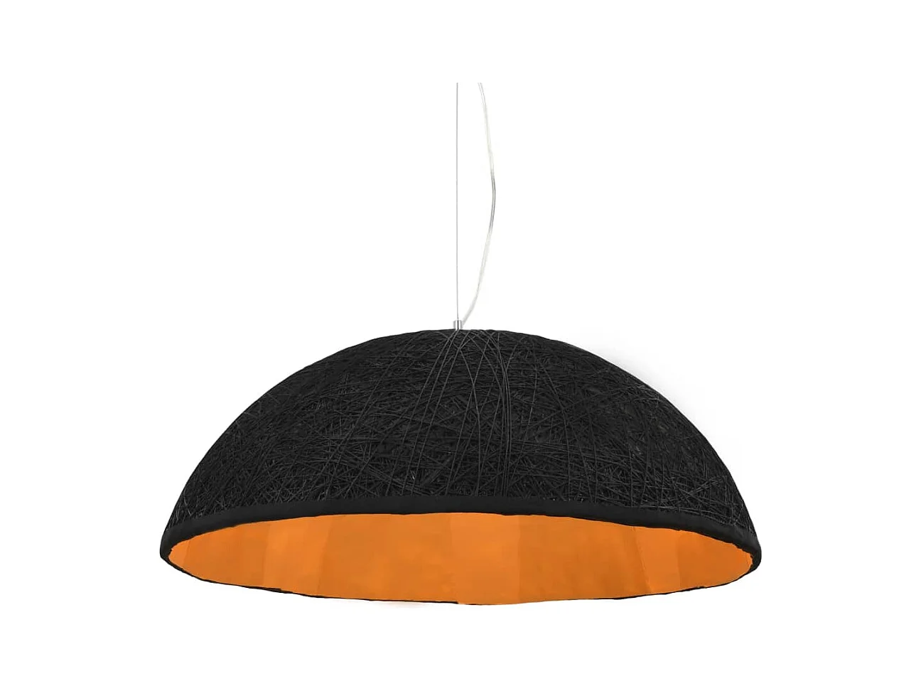 Lampe suspendue Noir et doré Ø70 cm E27 FR569456