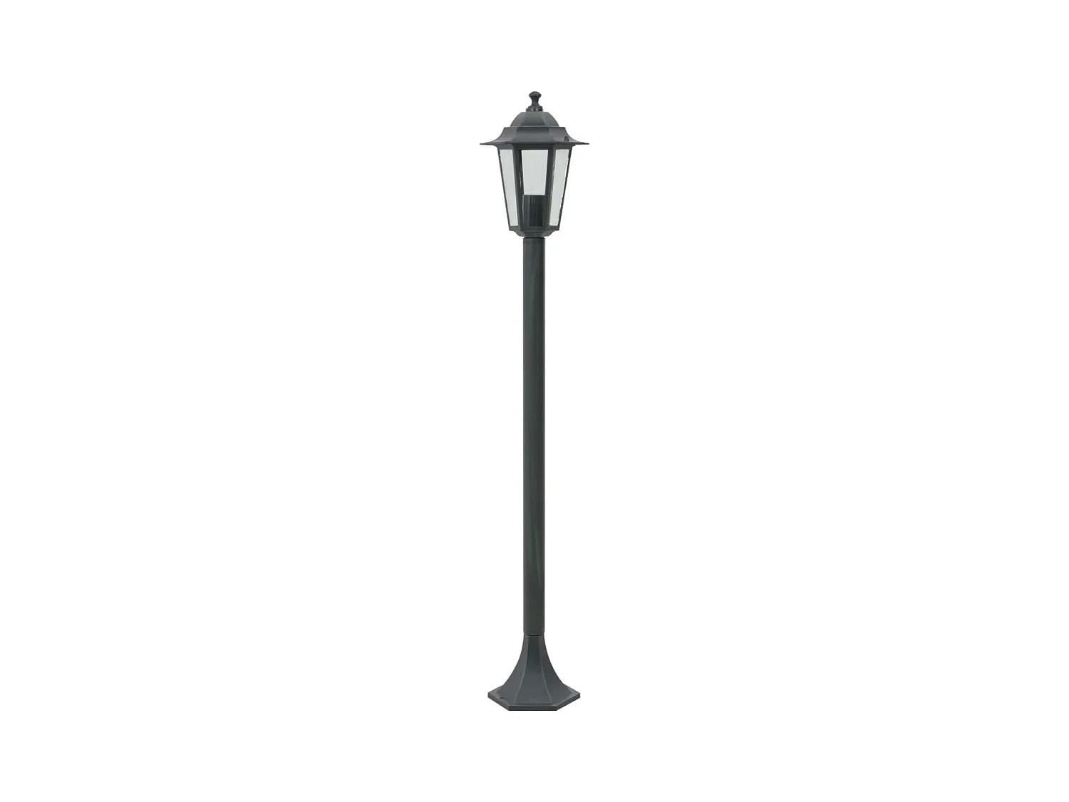 Lampe de jardin à piquet 6 pcs E27 110 cm Aluminium Vert foncé FR652666