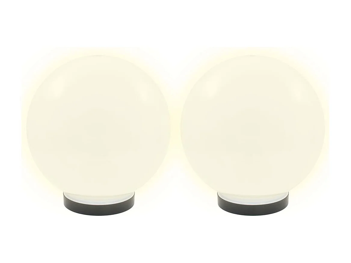 Lampe à LED sous forme de boule 2 pcs Sphérique 25 cm PMMA FR524238