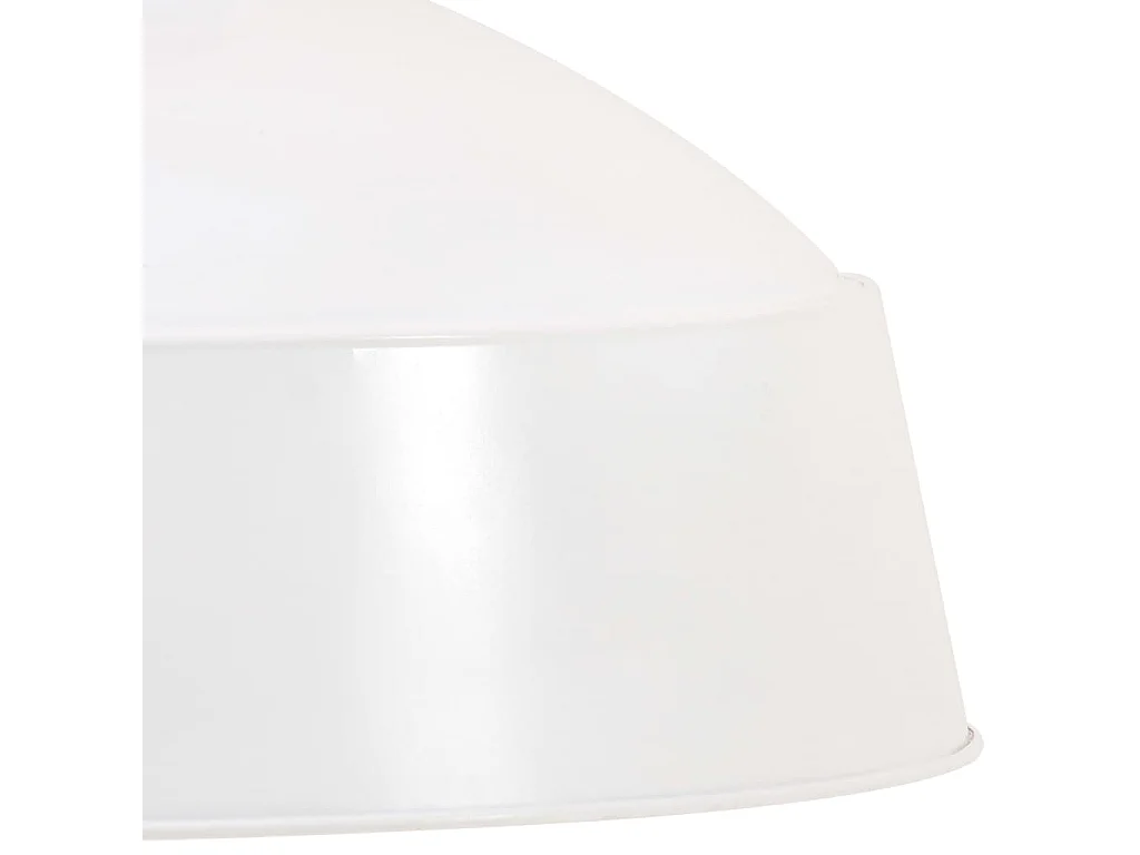 Lampe suspendue industrielle 58 cm Blanc E27 FR831926