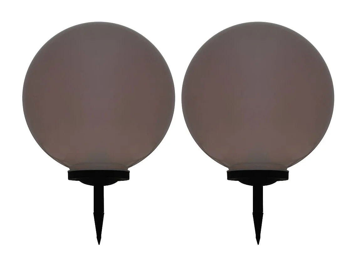 Candeeiro solar de exterior LED 2 pcs esférico 50 cm RGB PT285214