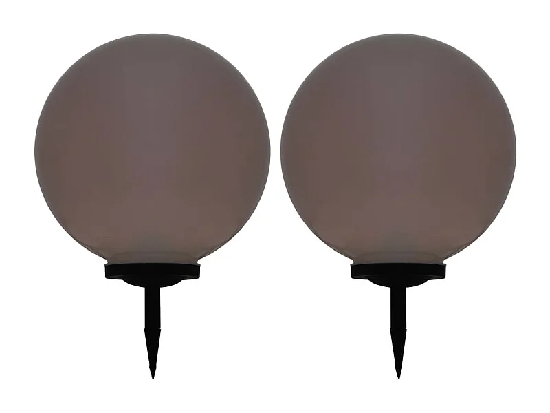 Candeeiro solar de exterior LED 2 pcs esférico 50 cm RGB PT285214