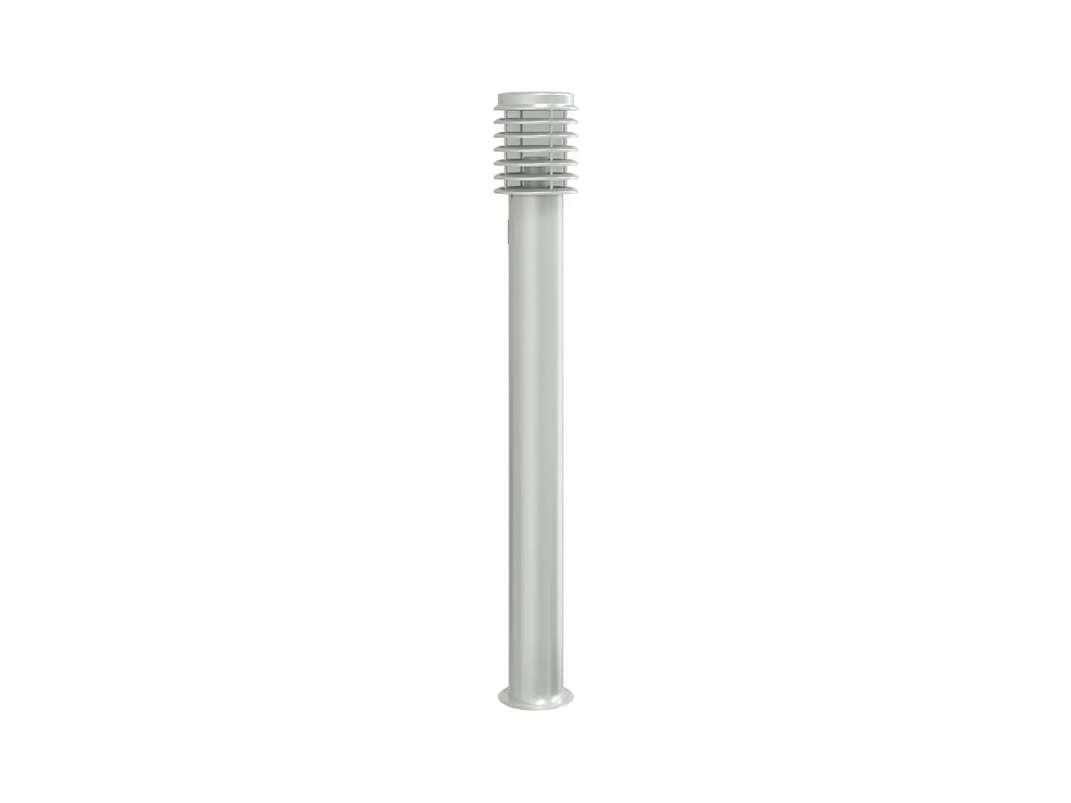 Lampadaires d'extérieur et sortie 3pcs argenté acier inoxydable FR422523