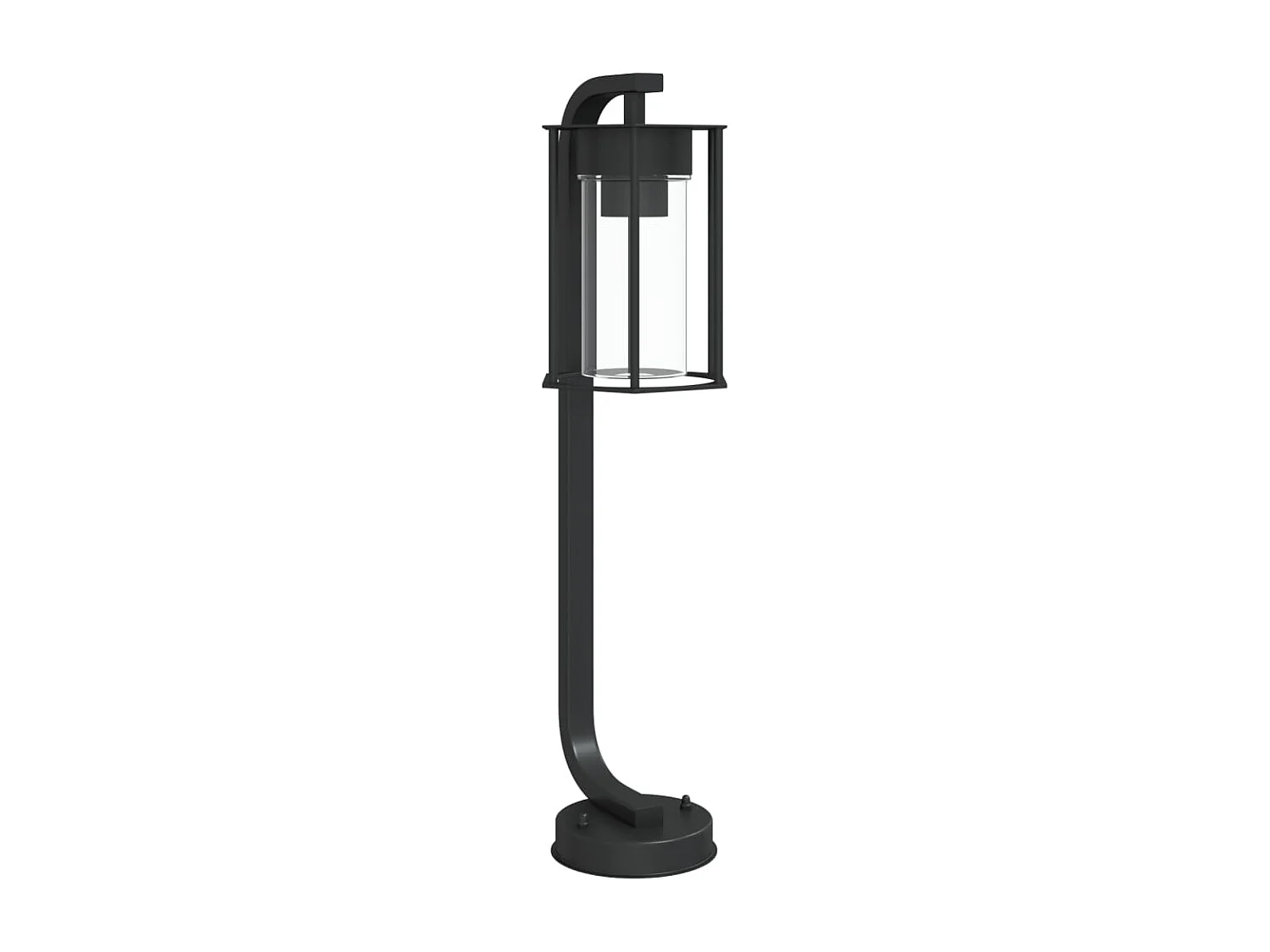 Lampadaire d'extérieur noir 60 cm acier inoxydable FR722603