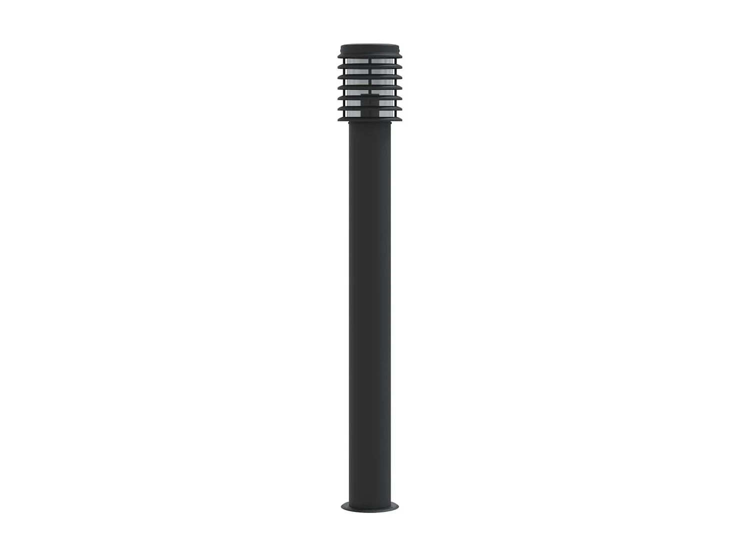 Lámpara de suelo de exterior acero inoxidable negro 110 cm ES111546