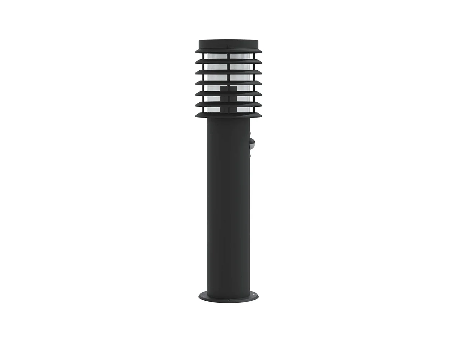 Lampadaires d'extérieur et capteurs 3 pcs noir acier inoxydable FR226650