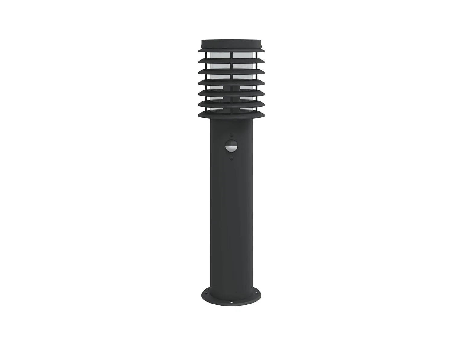 Lampadaires d'extérieur et capteurs 3 pcs noir acier inoxydable FR226650