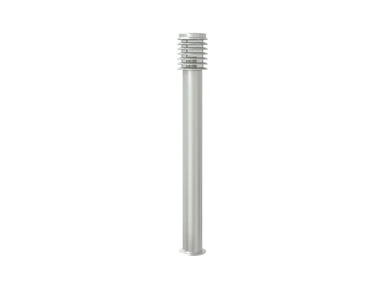 Lampadaires d'extérieur 3 pcs argenté 110 cm acier inoxydable FR116880