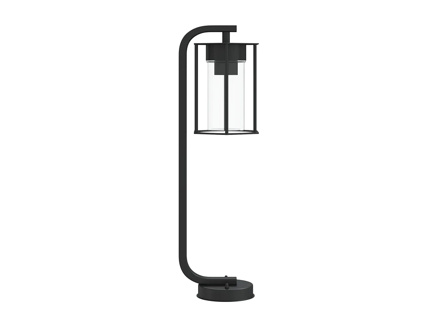 Lampadaires d'extérieur 3 pcs noir 60 cm acier inoxydable FR465291