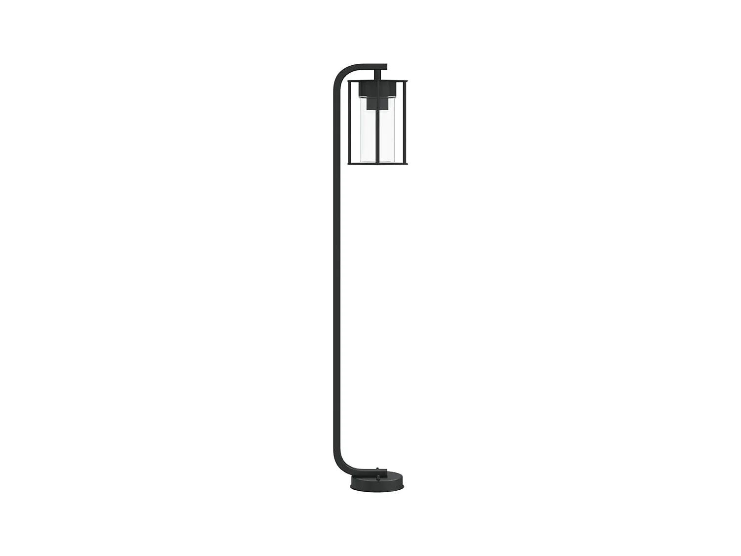 Lampadaires d'extérieur 3 pcs noir 100 cm acier inoxydable FR196731