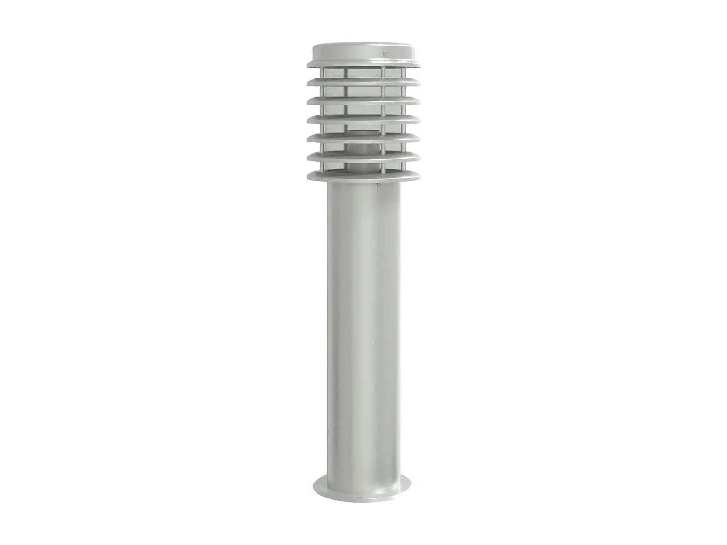 Lampadaire d'extérieur argenté 60 cm acier inoxydable FR291816