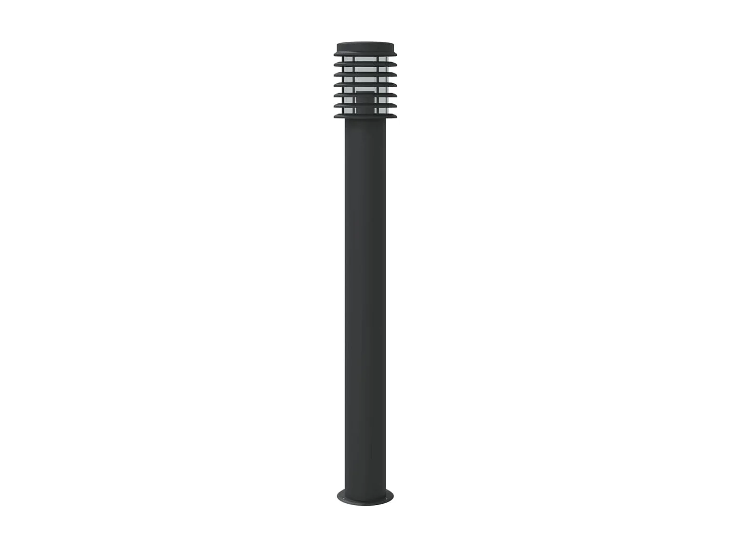 Vloerlamp voor buiten 3 st 110 cm roestvrijstaal zwart BE527280